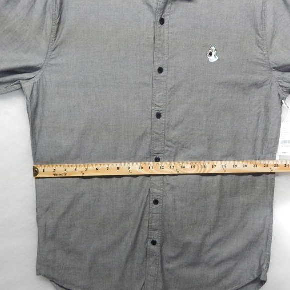 Long Sleeve Button Down Shirt Size XL Mens Modern Amusement PacSun Gray - Picture 5 of 10